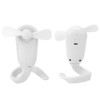 Electric Versatile Small Portable Fan USB Rechargeable Handheld MultiFunctional Cooler(White