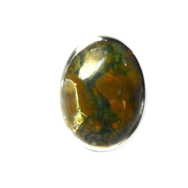 Rainforest Jasper Sterling Silver 925 Ring Size 54 (RJR1902166), Sterling Silver, Jasper