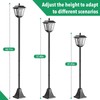 68" Solar Lamp Post Light Outdoor - 3000K Warm White,