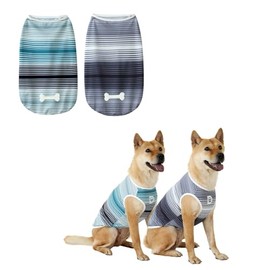 DAJIDALI Dog and Cat Shirt in Tech Fabric, Pet Clothes for Large, Medium, and Small Dogs, 2-Pack of Lightweight Sports t-Shirts