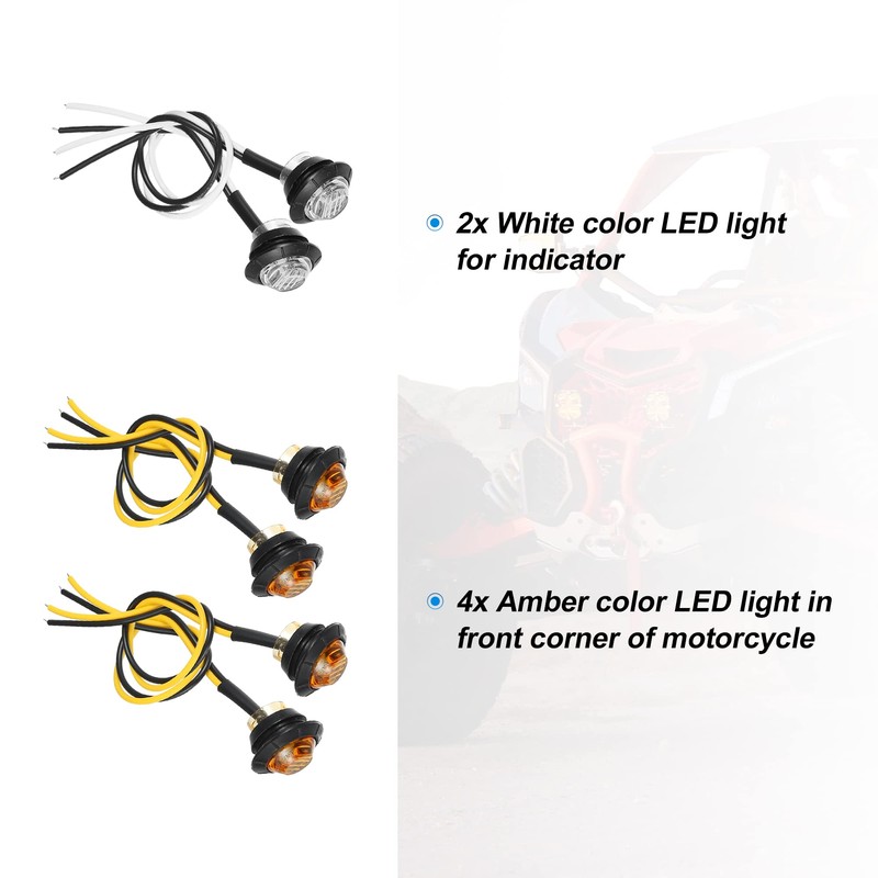 Motoforti Universal ATV UTV Turn Signal Street Legal LED Light