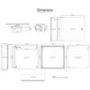 VEVOR NEMA Steel Enclosure, 20 x 20 x 6'' NEMA