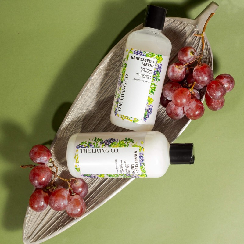 THE LIVING CO Soothing Conditioner With Grapeseed + Methi For