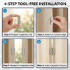Avvchuy 18 Pairs Magnets Curtain Clips for Closure, Magnetic Closure