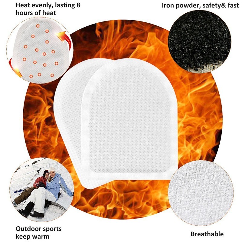 WORLD-BIO Toe Warmers with Adheasive - Long Lasting Safe Natural