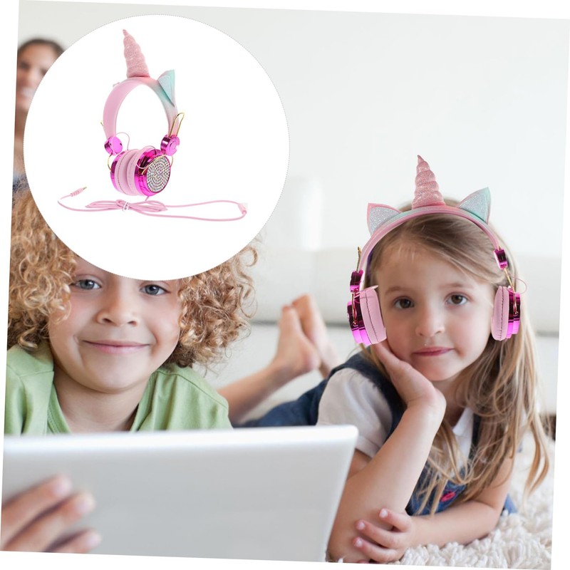 SEWACC Boy Girl Over Ear Headphones with Mic Volume for