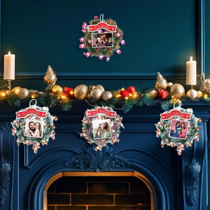 Jands Mini Coronas Navideñas Para Decoracion 4pz