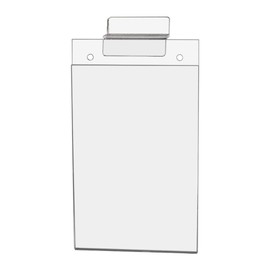 Marketing Holders 2 Pack Slatwall Sign Holder 4" x 6" Price Tag Display Top or Side Load Ad Sleeve for Retail Stores and Offices Clear Acrylic Literature Frame