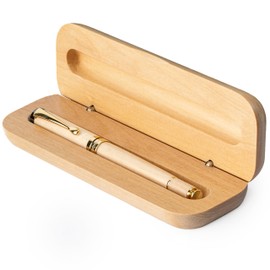Wordsworth and Black Rollerball Pen-Stunning Luxury Pen Bamboo Maplewood Gold Finish, Refillable, Best Roller Ball Gift Set Pen for Men & Women, Ink Refill, Point Office Pens for Writing