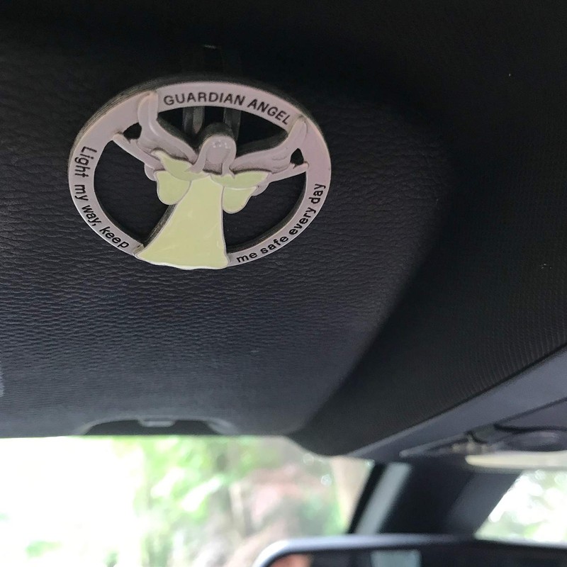 Light My Way Guardian Angel Auto Visor Clip, Glow in