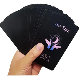 Bowen Love Oracle Cards,Tarot Cards for Beginners Twin Flame Tarot Cards,Oracle Cards Decks with Meanings on Them Soulmate to Romantic Relationships Oracle Cards (Black (2.75" * 4.72")