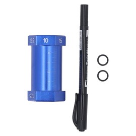 Peakloong Horizontal Alignment Scribing Tool for Eyeglass Frame Lining with Engraved Markings, Six Sided Lens Alignment Scriber