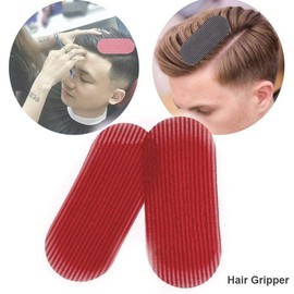 Ezonedeal 4PCS Hair Grippers Clip Magic Bangs Paste Posts Magic Tape Fringe Hair Bang Patch For Men Women Girls - Salon and Barber, Hair Clips for Styling, Sectioning, Cutting and Coloring, Nonslip Grips, Hair Holder (Red)