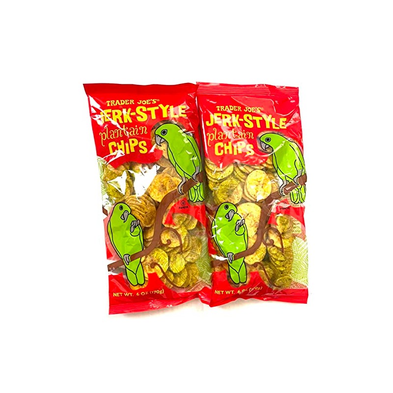 Trader Joe's Jerk-Style Plantain Chips - NET WT 6OZ -