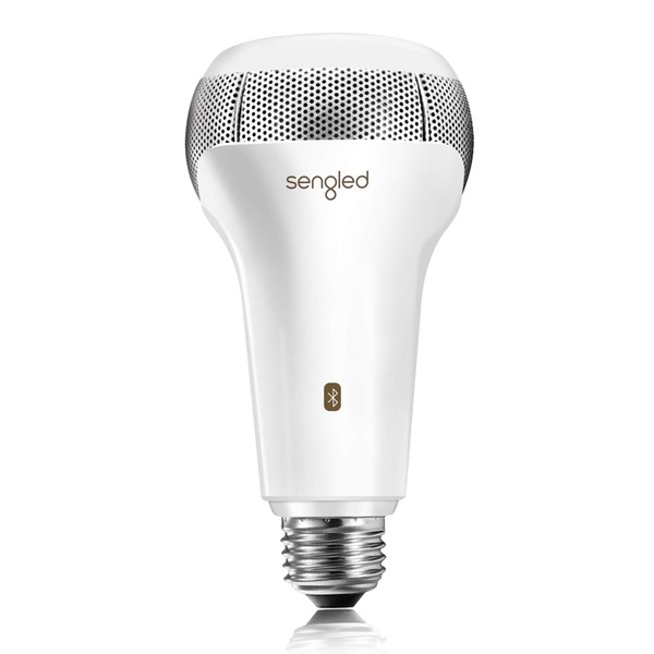 Sengled Solo Bluetooth JBL Speaker Light Bulb Dual Channel Dimmable LED Light Bulb App Controlled 45W Equivalent E26 Smart Timing Music Bulb, Compatible with Alexa via Bluetooth Connection