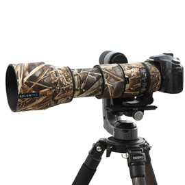ROLANPRO Camo Lens Cover for Sigma 150-600mm F5-6.3 DG OS HSM Contemporary Court Lens #UCPAF Version Waterproof Lens Protective Sleeve Case, Braun