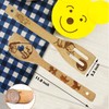Wooden Spoons for Cooking,5 PCS Premium Cartoon Bear Burned Slotted