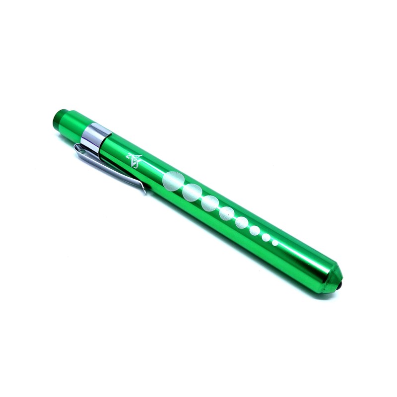Penlight Reusable Medical Aluminum LED Pen Light with Pupil Gauge