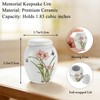 SOITIS 6 Pack Small Urns for Human Ashes Keepsake Daffodil