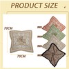 Syylqyr 4 Pcs Square Bandanas for Women, Classic Pattern Head
