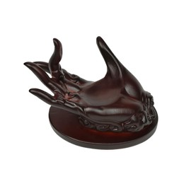 OmyLens Hand Shape Crystal Ball Stand Sphere Display, Natural Healing Feng Shui Glass Orb Holder Base Statue Decoration, for 30mm-60mm Sphere