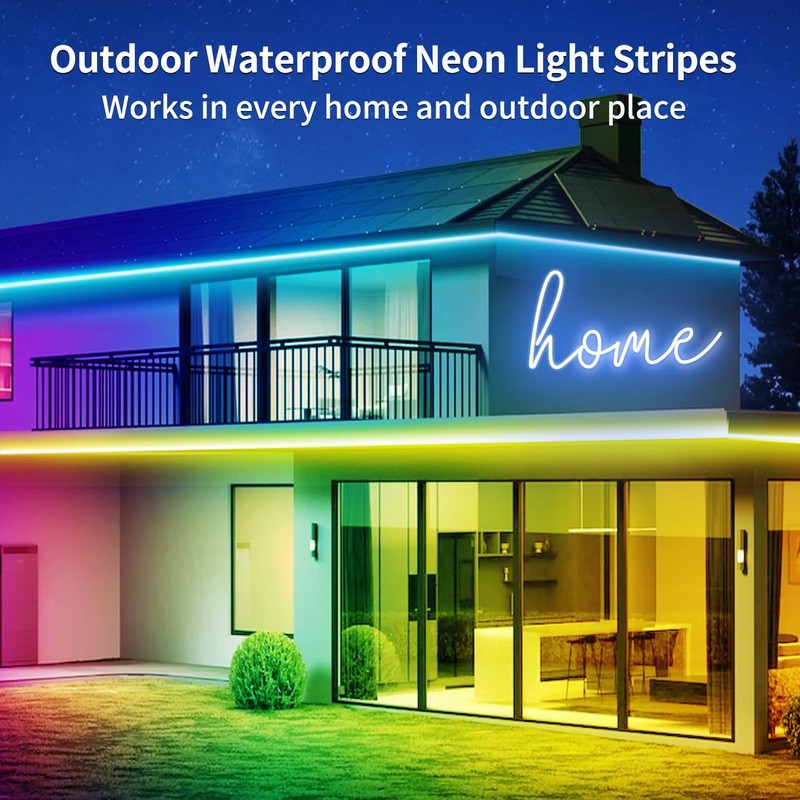segrass 66FT Neon LED Rope Lights IP65 Waterproof LED Lights