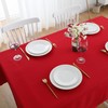 FOLINS&HOME Mantel rectangular rojo de 54 x 78 pulgadas, resistente