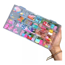 K&H Estuche Decoración De Uñas Modelo Dulces Nail Cute Accesorio