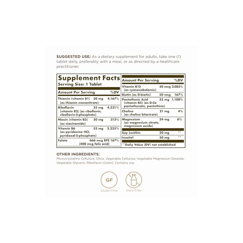 Solgar Megasorb Vitamin B-Complex - 100 Tablets
