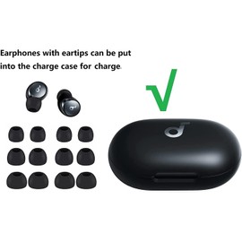 A-Pcas Memory Foam Eartips for Soundcore Liberty 4/Air 2 Pro/Neo2 Soundcore Life P3 /P2 Mini Memory Foam Eartips Fit in the Case Sound Insulation Fit in the Case for Soundcore Liberty 4/Air 2 Pro /