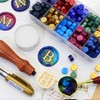 SWANGSA Initial Alphabet B Wax Seal Stamp Kit, Classic Retro