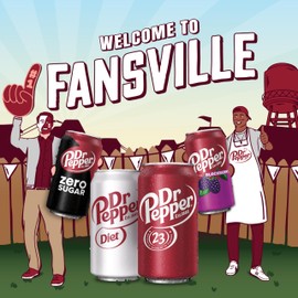 Dr Pepper Soda, 12 fl oz cans, 12 pack