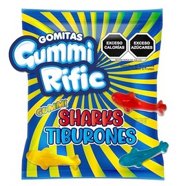 GummiRific Gomitas de Tiburón Sabor a Frutas – 150 g