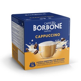 Caffè Borbone Cappuccino - 16 Capsule - Compatibili con macchine ad uso domestico Nescafè®* Dolce Gusto®*