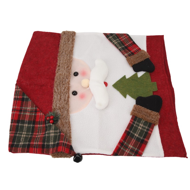 Xmas Dinner Chair Back Covers Easy To Install Soft Anti