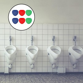 Urinal Sieve with Scented Urinal Sieve Pack of 6 Urinal Insert Urinal Sieve Urinal Sieve Splash Guard Mat for Public Toilets, Hotels, Commercial Places and Homes