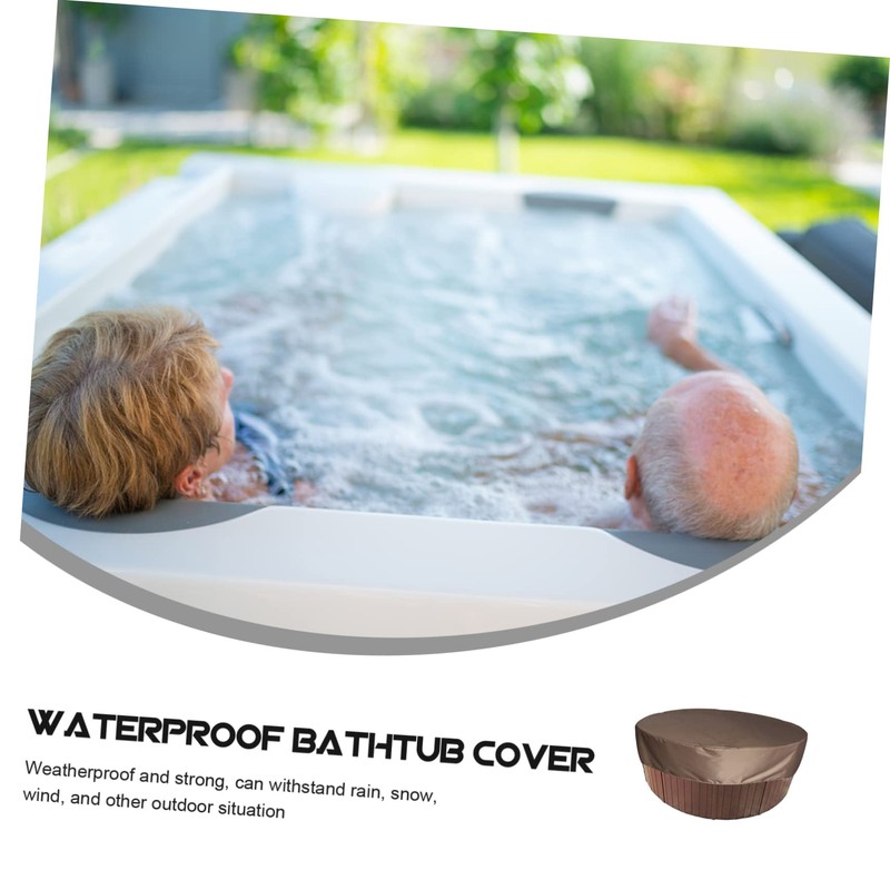 KONTONTY 1Pc Round Hot Tub Cover Versatile Outdoor Cover for