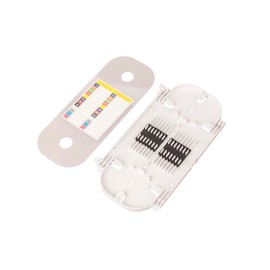 24/12 Core Fiber Optic Fusion Splicing Cassette with Clear Window Protection Tray A-026