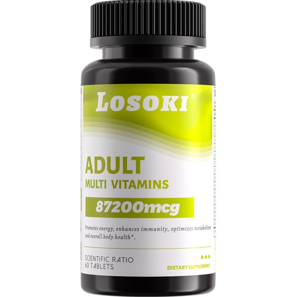 Losoki Adult Multi Vitamins - Comprehensive Daily Multivitamin Supplement for