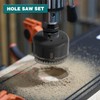 Wkmamo 13-Piece Hole Saw Set, Drill Bit, Carbon Steel 19-64