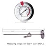 defull 12" Deep Fry Thermometer with Clip Instant Read Dial