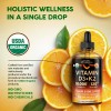 NutraHarmony Suplemento Líquido Vitamina D3 K2 Orgánico 120ml Sabor Naranja