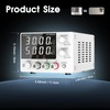 HYELEC Variable DC Power Supply, 0-30V 0-10A, Bench Power Supply