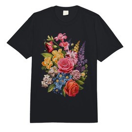 Vintage Pressed Flowers Aesthetic Outfit Cottagecore Women Comfort Colors Adult Heavyweight T-Shirt