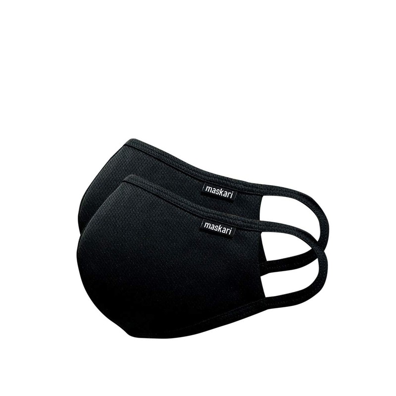 Maskari Black Reusable Face Mask | Face Masks Washable UK
