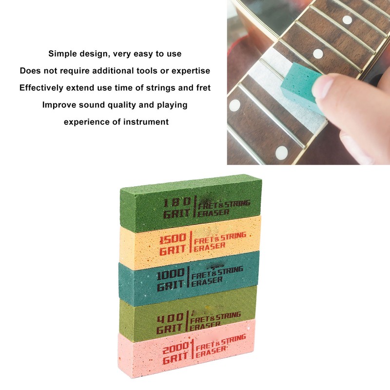 Guitar Fret Eraser String Rust Removal Polishing Cleaner Polish Tools