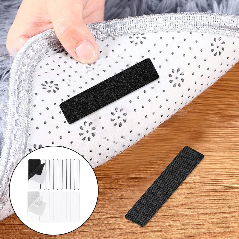 BEZANU Double Sided Sticky Strips, 20 PCS Hook and Loop