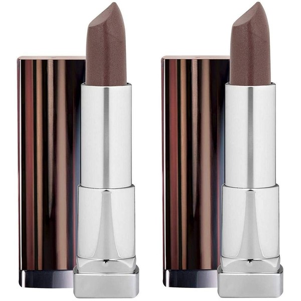 (2 Pack) Maybelline New York Color Sensational Lipcolor, Barely Brown 240, 0.15 Ounce