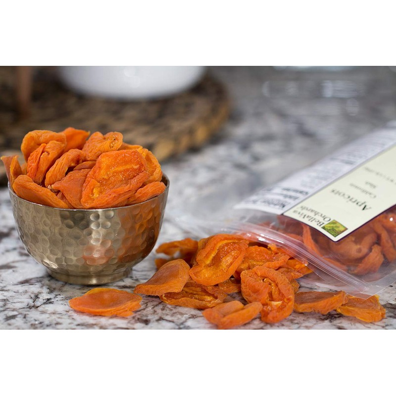 Bella Viva Orchards Dried Slab Apricots, 1 lb of Dried