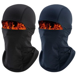 Vanolu - Funda facial para clima frío para hombre, resistente al viento, térmica, transpirable, para invierno, para mujer, Negro Azul, Talla única